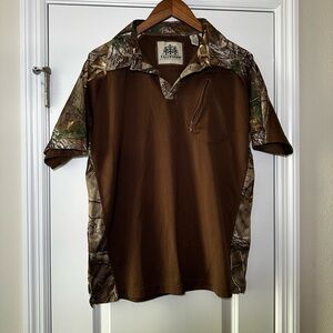 Tallwoods Elementwear Brown Camouflage Hunting / Work / Outdoor Shirt
